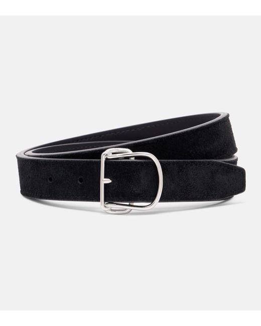 Totême  Black Swirl Suede Belt