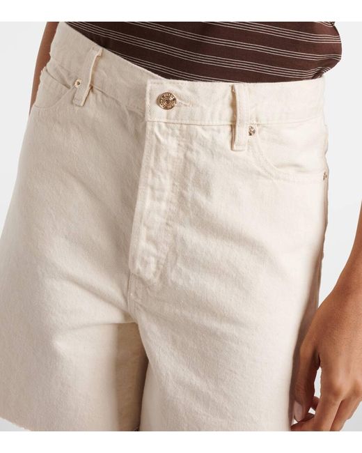 Short En Jean Intemporel FRAME en coloris White
