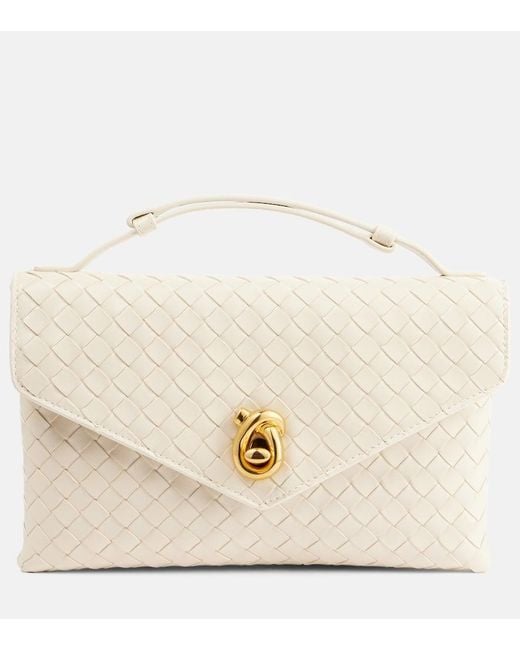 Bottega Veneta Natural Tote Knot Lock Aus Leder