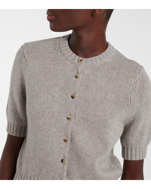 Cardigan Nora De Mezcla De Cachemir Khaite de color Gray