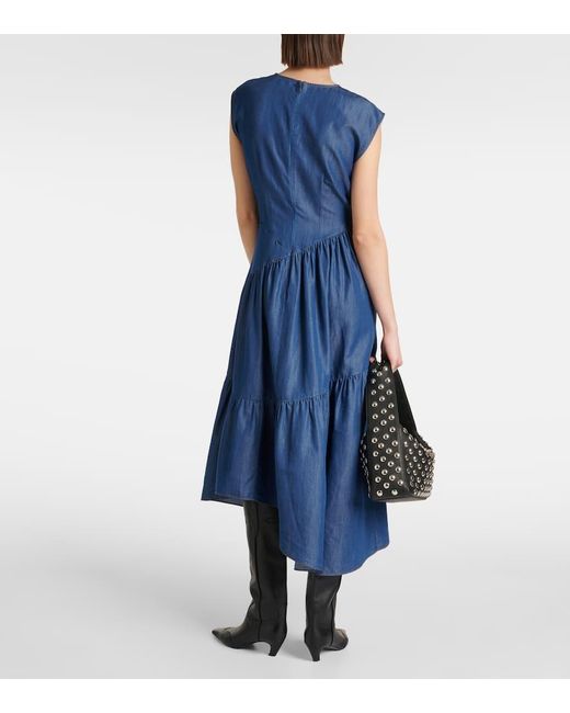 FRAME Blue Midikleid Aus Denim