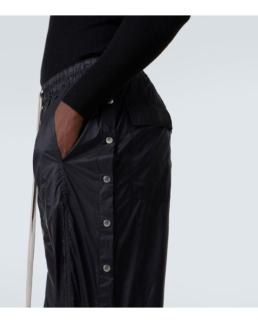 Rick Owens Black Drkshdw Pusher Wide-Leg Pants for men