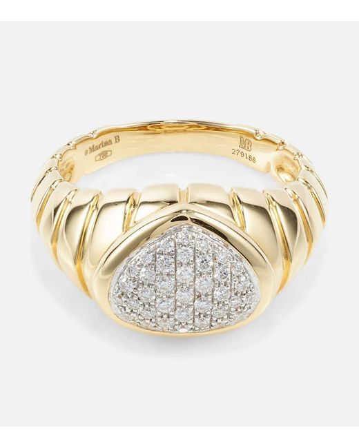 Anillo Timo de oro de 18 ct con diamantes Marina B de color Metallic