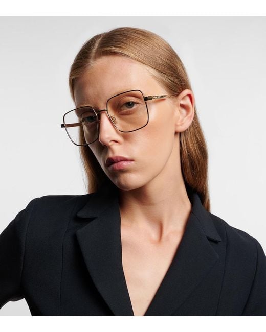 Dior Metallic Diorcannageo S1F Square Glasses