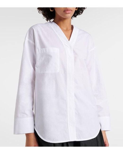 Top Yole De Algodon Max Mara de color White