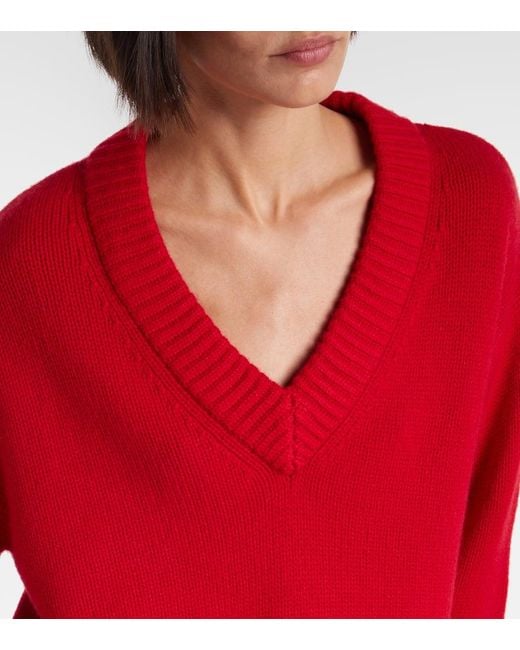 Lisa Yang Red Pullover Aletta Aus Kaschmir