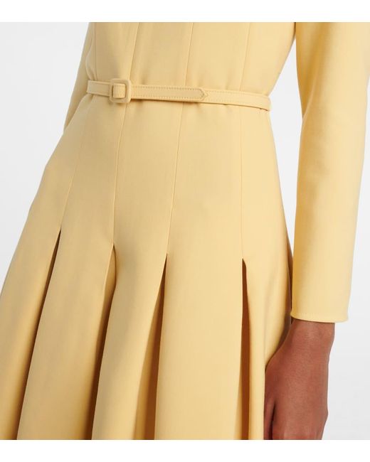 Abito Midi di Oscar de la Renta in Yellow