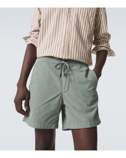 Slowear Green Cotton Shorts for men