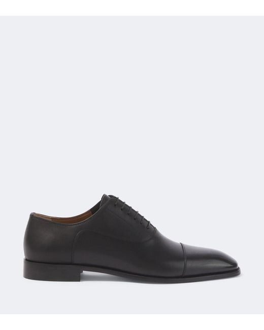 Christian Louboutin Black Greggo Leather Oxford Shoes for men