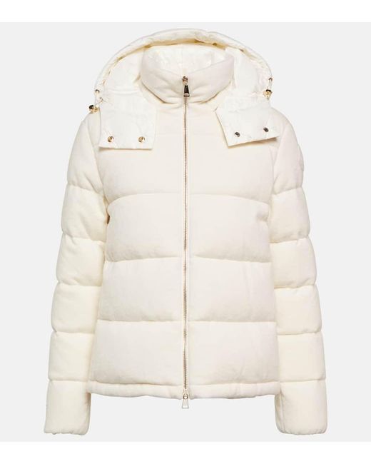 Moncler Natural Arimi Wool And Cashmere Down Jacket