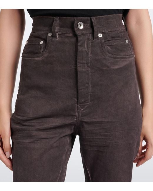 Rick Owens Brown Drkshdw Bollan Bootcut Jeans