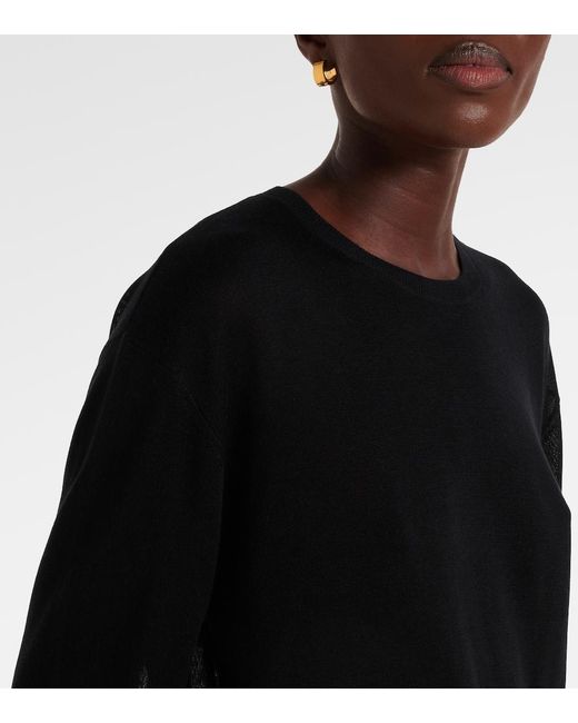 Totême Blue Oversized Sweater