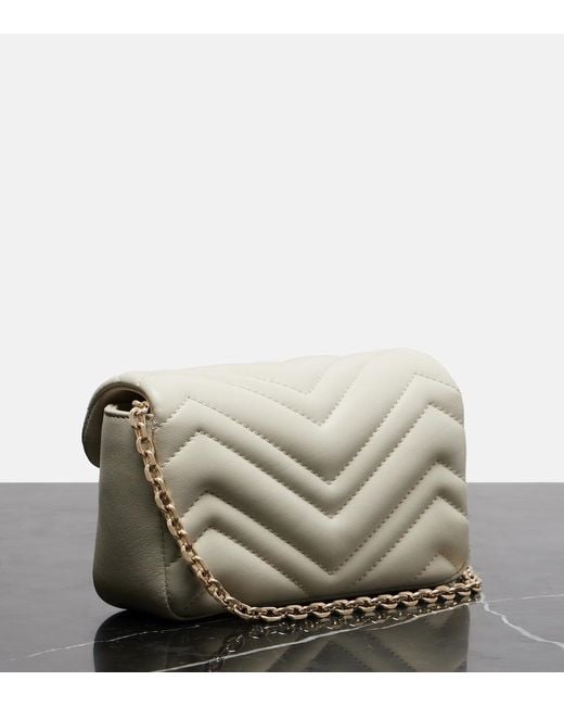 Gucci Natural Gg Marmont Mini Matelassé Leather Shoulder Bag