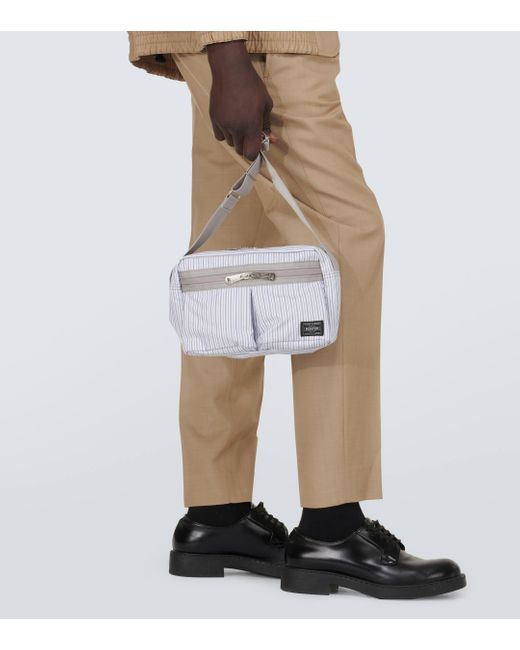 Comme des Garçons White X Porter Checked Shoulder Bag for men