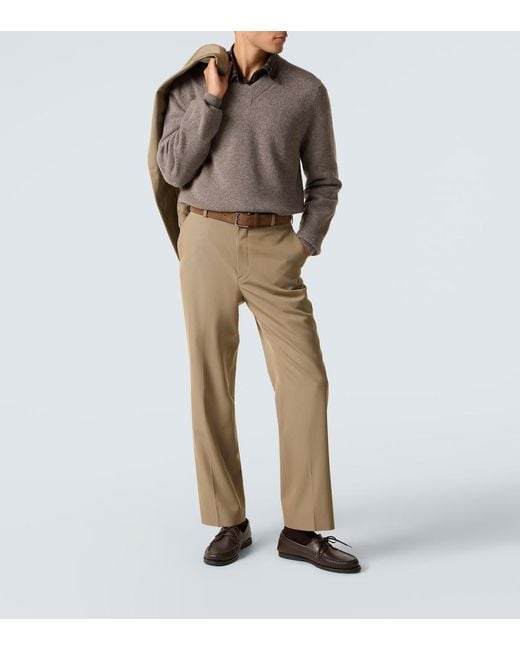 Sunspel Brown Wool Sweater for men