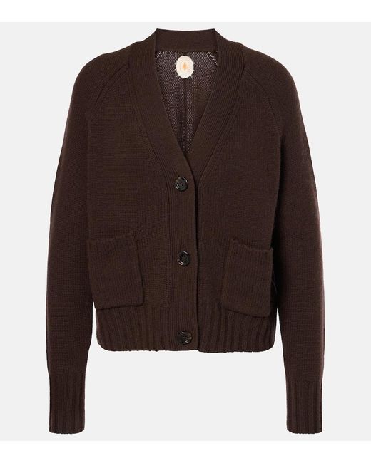 Cardigan De Cachemir Y Lana Jardin Des Orangers de color Brown