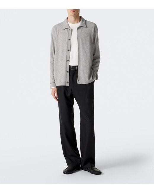 Lisa Yang Gray Zaid Cashmere Cardigan for men