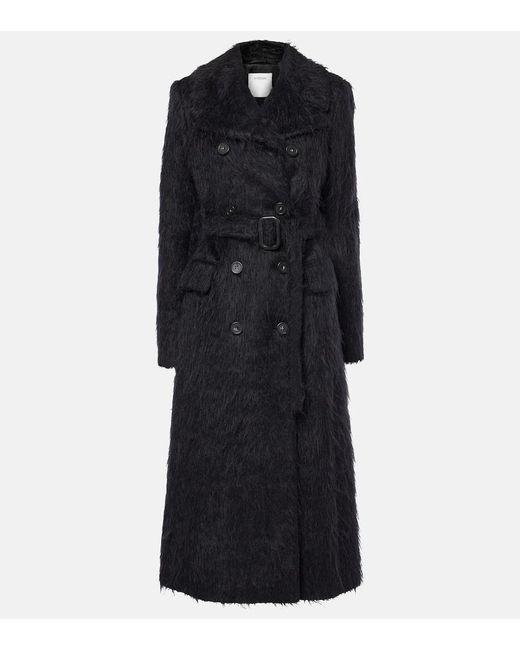 Sportmax Black Modico Wool-Blend Coat