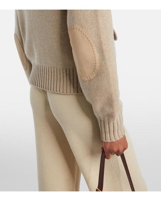 Loro Piana Natural Parksville Cashmere Turtleneck Sweater