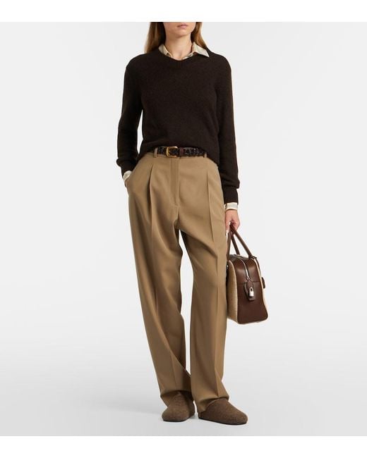 The Row Natural India 12.00 Small Leather Top-Handle Bag