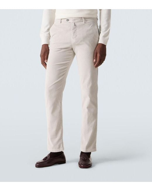 Kiton Hose Aus Cord in White für Herren