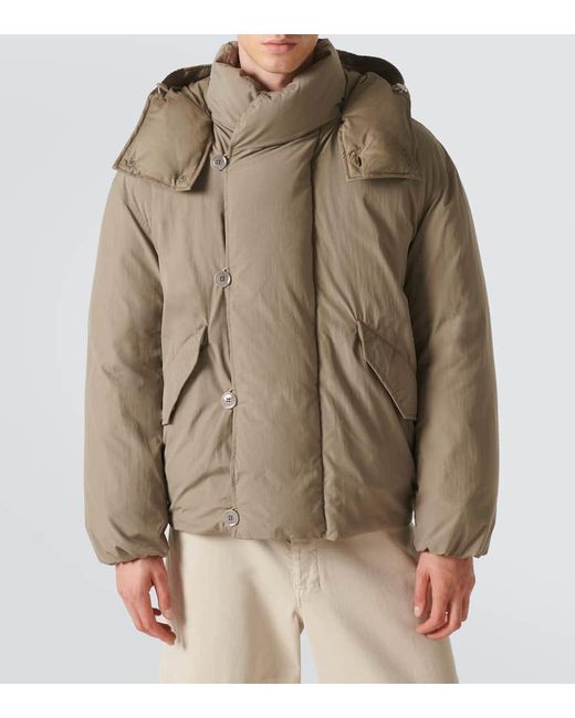 Lemaire Daunenjacke Aus Einem Baumwollgemisch in Natural für Herren