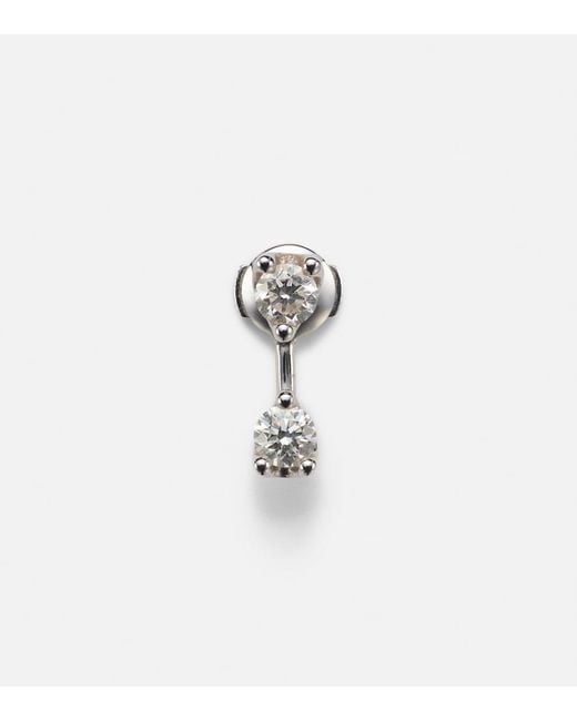 Anita Ko White 18Kt Single Earring With Diamonds