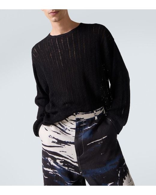 Commas Pullover Aus Pointelle-Strick in Black für Herren
