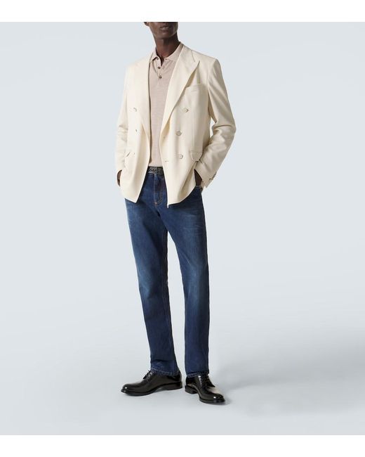 Dolce & Gabbana Blue Straight Jeans for men