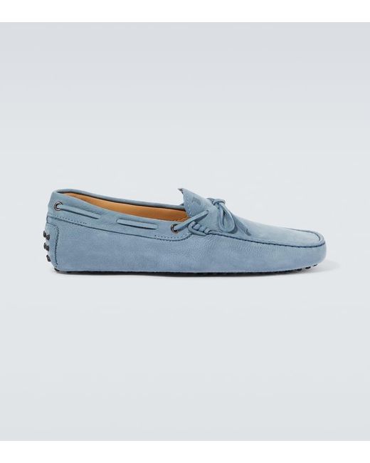 Tod's Blue Gommino Leather Driving Shoes for men