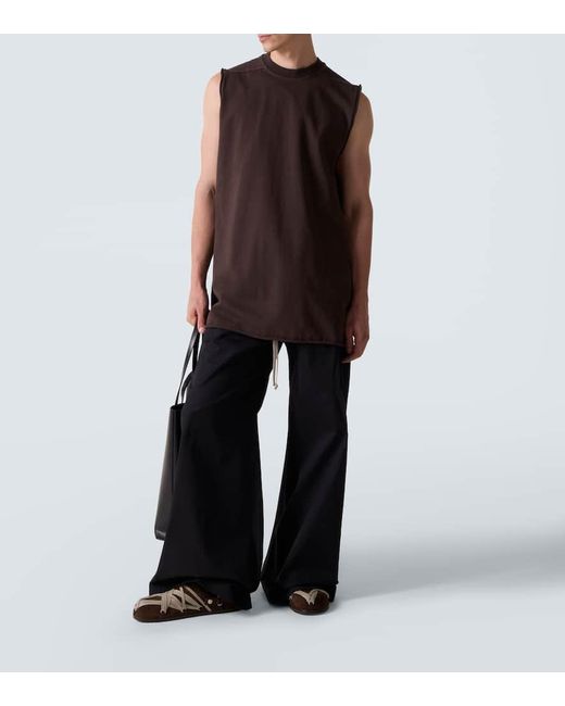 Rick Owens Brown Megalace Suede Mules for men