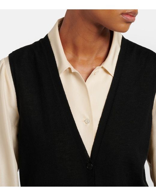 The Row Black Neel Cashmere Cardigan