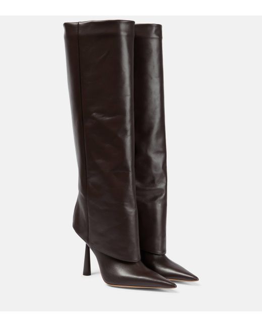 Gia Borghini Brown Gia/rhw Rosie 31 Leather Knee-high Boots