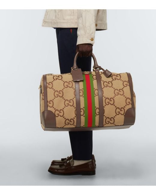 Gucci Jumbo GG Large Canvas Duffel Bag for Men | Lyst