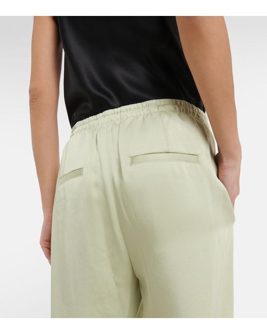 Vince Green Wide-leg Satin Pants