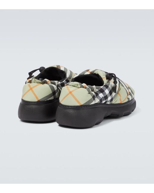 Burberry Gray "Pillow" Slippers for men