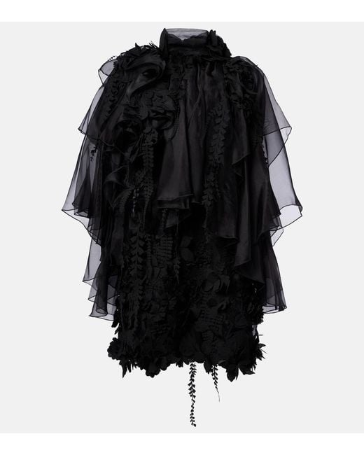 Robe Hypnotic A Fleurs Zimmermann en coloris Black