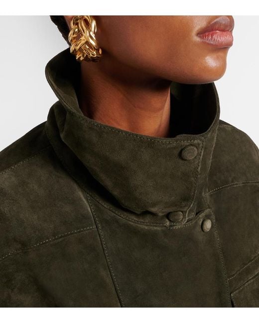 Saint Laurent Green Suede Jacket