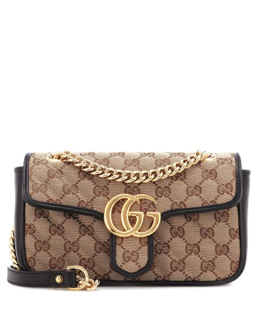 Gucci Multicolor Marmont Mini GG Canvas & Leather Shoulder Bag
