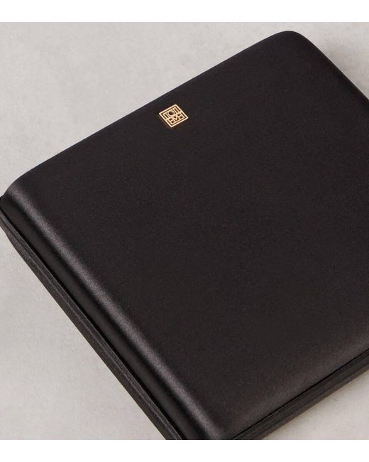 Totême  Black Satin Box Clutch