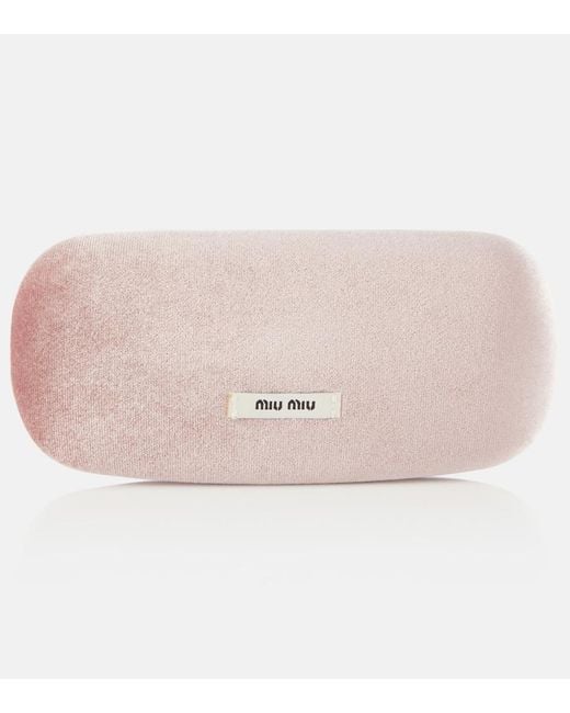 Miu Miu Pink Miu Regard Round Sunglasses