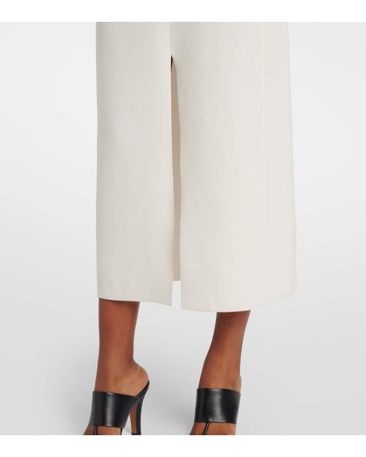 The Row White Iragi Knitted Midi Dress