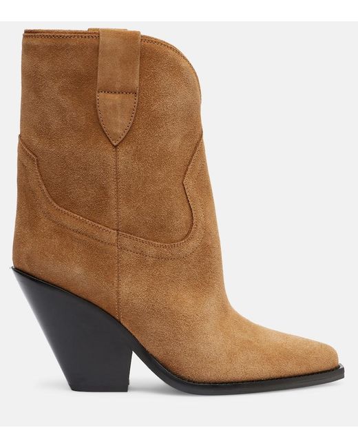 Isabel Marant Brown Suede Ankle Boots