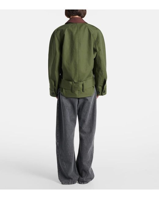 J.W. Anderson Green Jacke Aus Baumwolle
