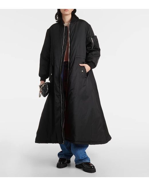 Gucci Black Padded Gabardine Coat
