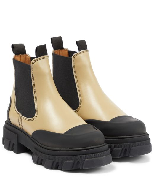ganni chelsea boots low