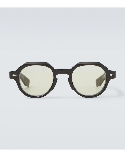 Jacques Marie Mage Brown Pontian Round Sunglasses for men