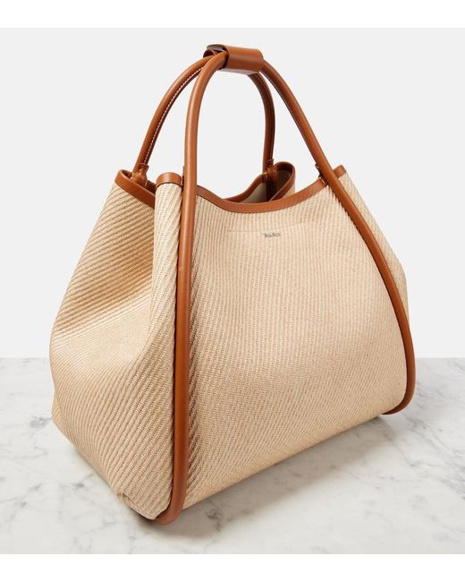 ■MAXMARA  Summermarin ミディアム トートバッグ Summermarin Medium tote bag in beige - Max Mara | Mytheresa