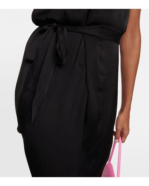 Velvet Black Stephanie Halterneck Midi Dress