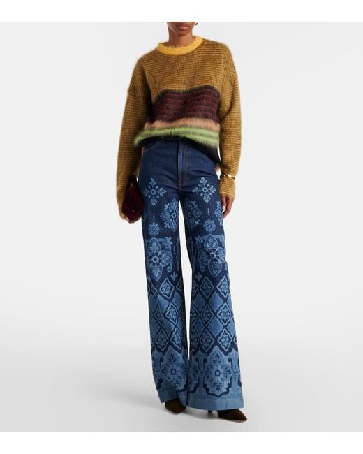LaDoubleJ Green Berra Mohair-Blend Sweater
